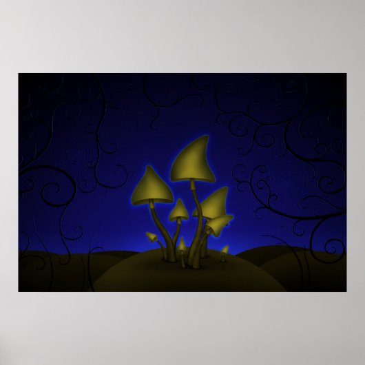 Paddenstoelen (Halloween Night) Poster (Voorkant)