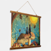 paddenstoelen hangend wandkleed (Gebogen)