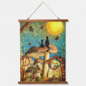 paddenstoelen hangend wandkleed (Voorkant)