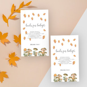 Paddenstoelen herfst bos - boeken voor baby informatiekaartje