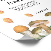 Paddenstoelen herfst Mon-osa bar Poster (Hoek)