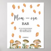 Paddenstoelen herfst Mon-osa bar Poster (Voorkant)