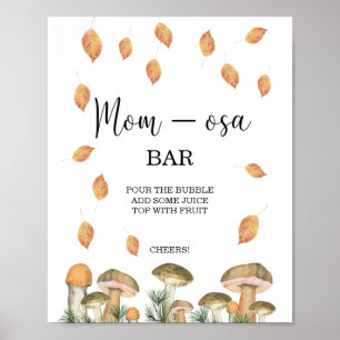 Paddenstoelen herfst Mon-osa bar Poster