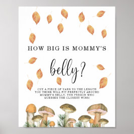 Paddenstoelen - hoe groot is mama's buik spel poster