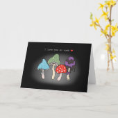 Paddenstoelen Ik hou heel veel van je grappige ver Kaart (Gele Bloem)