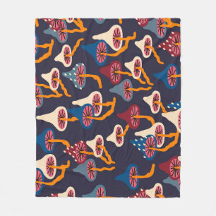Paddenstoelen Illustratie Stof Wrapping Patroon Fleece Deken