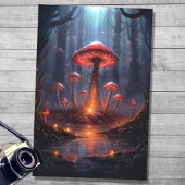 Paddenstoelen in Bos 1 Decoupage Paper Tissuepapier