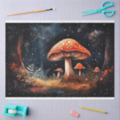 Paddenstoelen in bos 4 Decoupage papier (Craft)