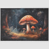 Paddenstoelen in bos 4 Decoupage papier (Voorkant)