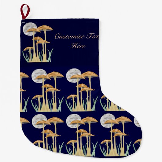 Paddenstoelen in het bewegingsapparaat grote kerstsok (Voorkant)