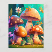 Paddenstoelen in het bos (Achterkant)