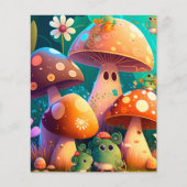 Paddenstoelen in het bos (Voorkant)