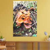 Paddenstoelen in het bos canvas afdruk (Insitu (Woonkamer))
