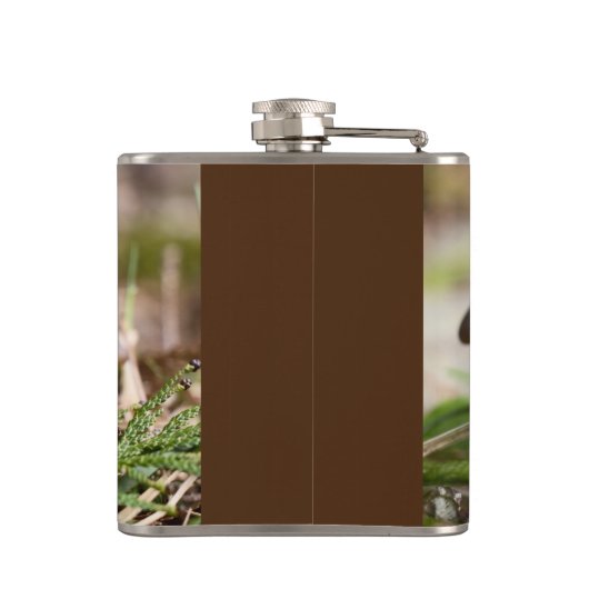 Paddenstoelen in het bos heupfles (Achterkant)