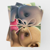 Paddenstoelen in het bos inpakpapier vel (In situ)