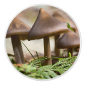 Paddenstoelen in het bos keramische knop (Voorkant)