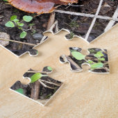 Paddenstoelen in het bos legpuzzel (Zijkant)