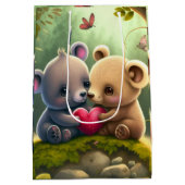 Paddenstoelen in het bos medium cadeauzakje (Achterkant)