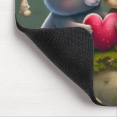 Paddenstoelen in het bos muismat (Hoek)