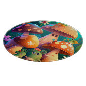 Paddenstoelen in het bos snijplank (Hoek)