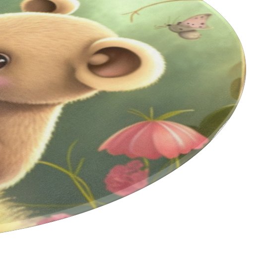 Paddenstoelen in het bos snijplank (Hoek)