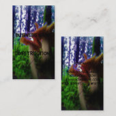 Paddenstoelen in het bos visitekaartje (Voorkant / Achterkant)