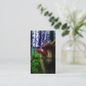 Paddenstoelen in het bos visitekaartje (Staand voorkant)