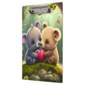 Paddenstoelen in het boskalk klembord (Links)