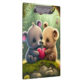 Paddenstoelen in het boskalk klembord (Rechts)