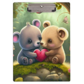 Paddenstoelen in het boskalk klembord (Voorkant)