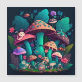 Paddenstoelen in het veld (Voorkant)