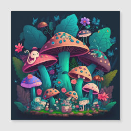 Paddenstoelen in het veld