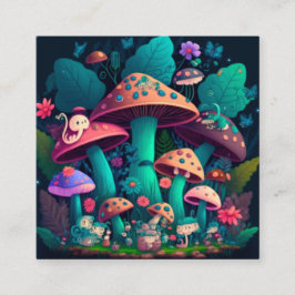 Paddenstoelen in het veld informatiekaartje