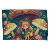 Paddenstoelen in het veld kussensloop (Voorkant)