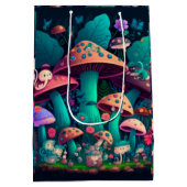 Paddenstoelen in het veld medium cadeauzakje (Achterkant)