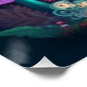 Paddenstoelen in het veld perfect poster (Hoek)