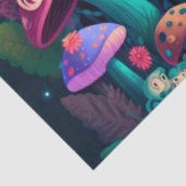 Paddenstoelen in het veld tissuepapier (Detail)