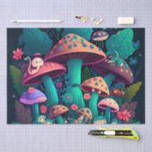 Paddenstoelen in het veld tissuepapier (Craft)