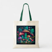 Paddenstoelen in het veld tote bag (Achterkant)