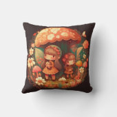 Paddenstoelen in het veld werpen kussen op (Achterkant)