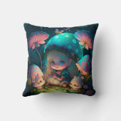 Paddenstoelen in het veld werpen kussen op (Achterkant)