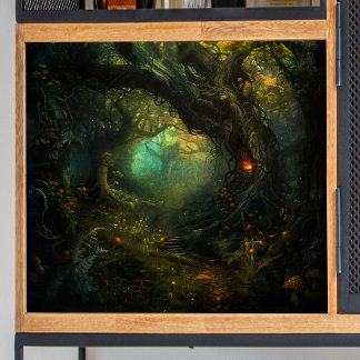 Paddenstoelen in Magic Forest Decoupage Tissuepapier