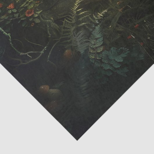 Paddenstoelen in Magic Forest Decoupage Tissuepapier (Detail)