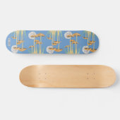 Paddenstoelen in moonlight cut-out persoonlijk skateboard (Horizontaal)