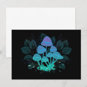 Paddenstoelen in struiken advieskaart (Voorkant / Achterkant)