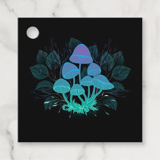 Paddenstoelen in Struiken Bedankjes Labels (Voorkant)