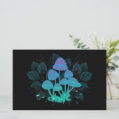 Paddenstoelen in struiken briefpapier (Staand voorkant)