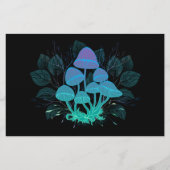 Paddenstoelen in struiken briefpapier (Voorkant)