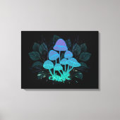 Paddenstoelen in Struiken Canvas Afdruk (Voorkant)