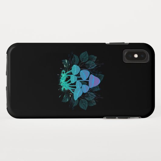 Paddenstoelen in struiken Case-Mate iPhone case (Achterkant (horizontaal))